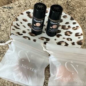 Rituel DeFille 3-drop foundation. Two Cammy NGUYEN sponges for application.